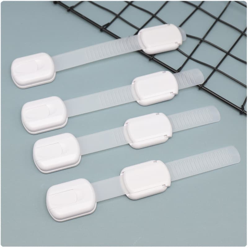 Child safety lock drawer latch anti-baby pinch adjustable safety lock cabinet door infant protection latch