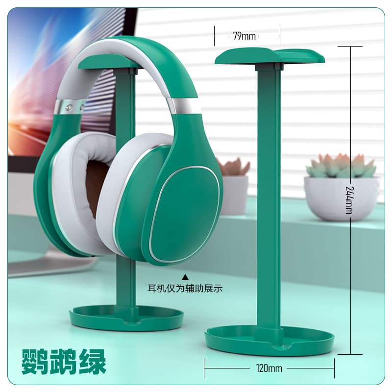 ITLY Z2 Headphone Stand Bluetooth Headset Holder Detachable Headphone Display Stand Gaming Headset Green