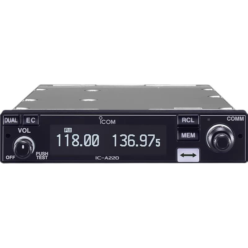 ICOM IC-A220 VHF Airband Transceiver Dual Display Mobile Radio with AM Auto Squelch