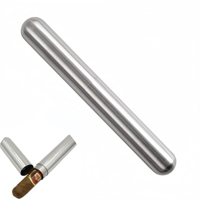 Stainless steel cigar clip humidification tube cigar tube portable tube cigar sleeve cigar barrel cigar box portable tube
