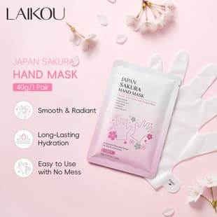Cross-Border Laikou Cherry Blossom Moisturizing Hand Mask 40g Moisturizing Skin Care SAKURA HAND MASK Stock Export