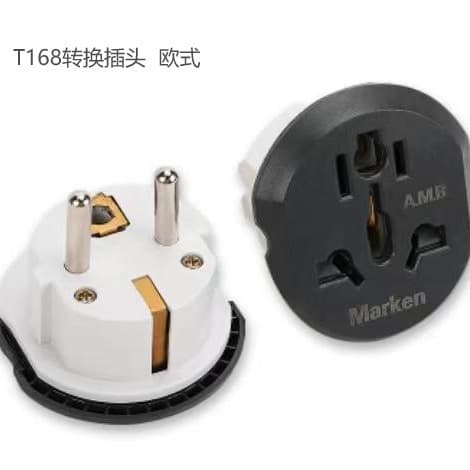 Manufacturer direct sales global compatibility foreign trade European-style black/white universal T168 adapter plug multi-country multifunctional universal plug