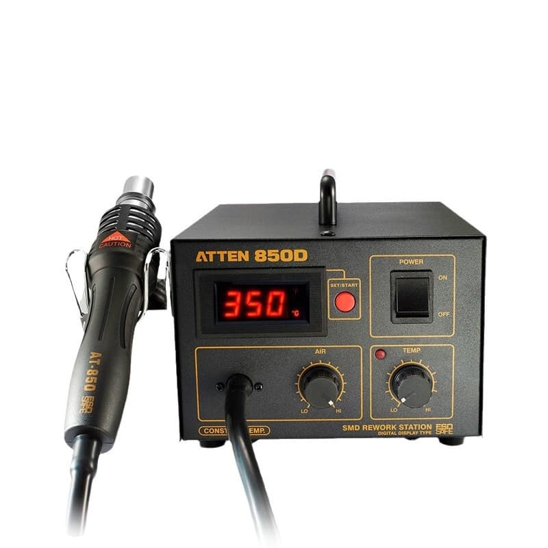 ATTEN AT850D Hot Air Rework Station Digital Display Motherboard Repair Tool Lead-Free Anti-Static Sleep Desoldering Station