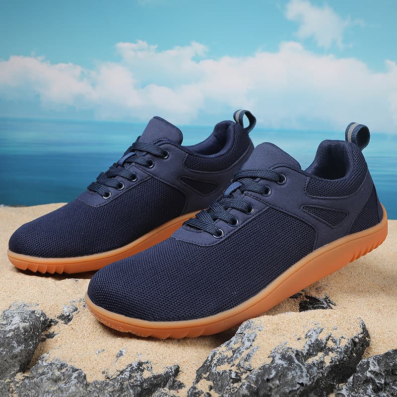 Amazon Wide Toe Box Barefoot Shoes Wide Base Cross Training Squat Deadlift Shoes Men Women Knitted Large Size Wide Head Shoes