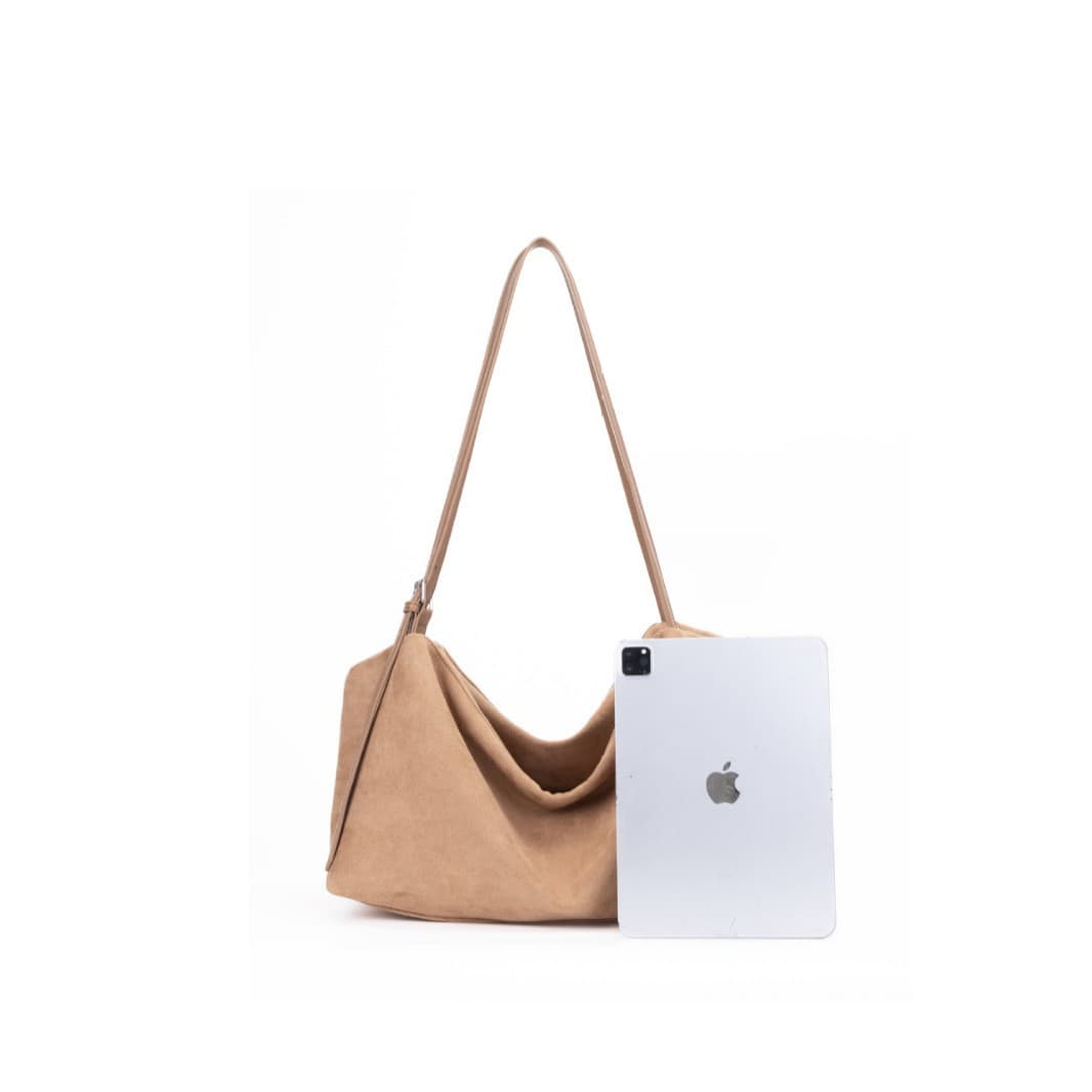 Autumn and winter atmosphere suede hobo bag armpit bag commuter soft leather tote bag light and can be worn cross-body