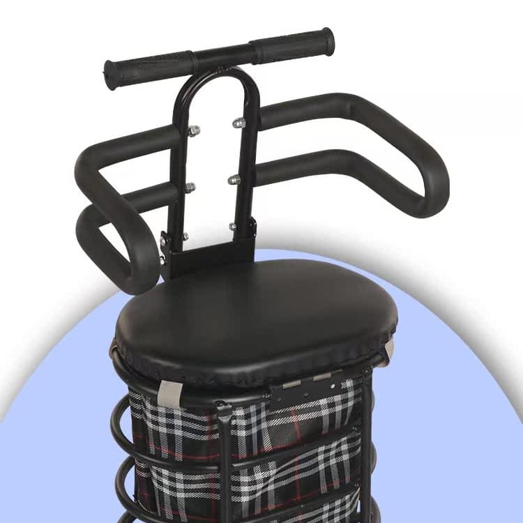 Front-mounted foldable child seat with storage basket for electric motorcycles and scooters, small stool