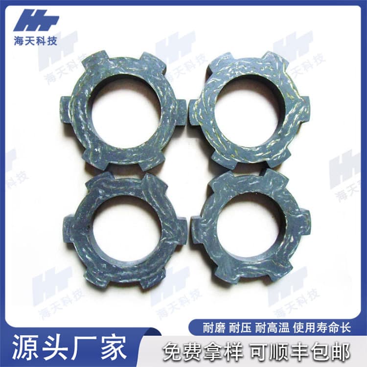 Factory custom production asbestos-free motor brake friction plates external six-tooth brake plates.