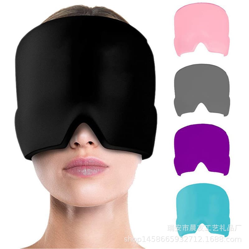 Hydrogel Ice Pack Head Wrap for Migraine Relief, Cold and Hot Therapy Headband, Ice Cap Hat