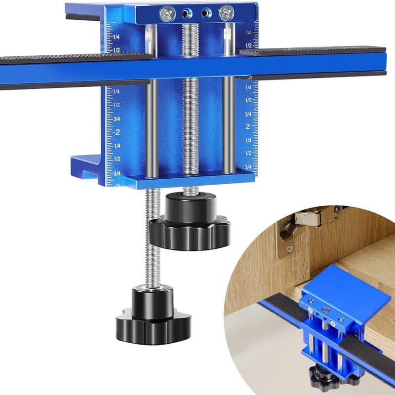 Cabinet door installation drilling and fixing clips, display cabinet hole puncher, right-angle clamp Cabinet Door Jig.