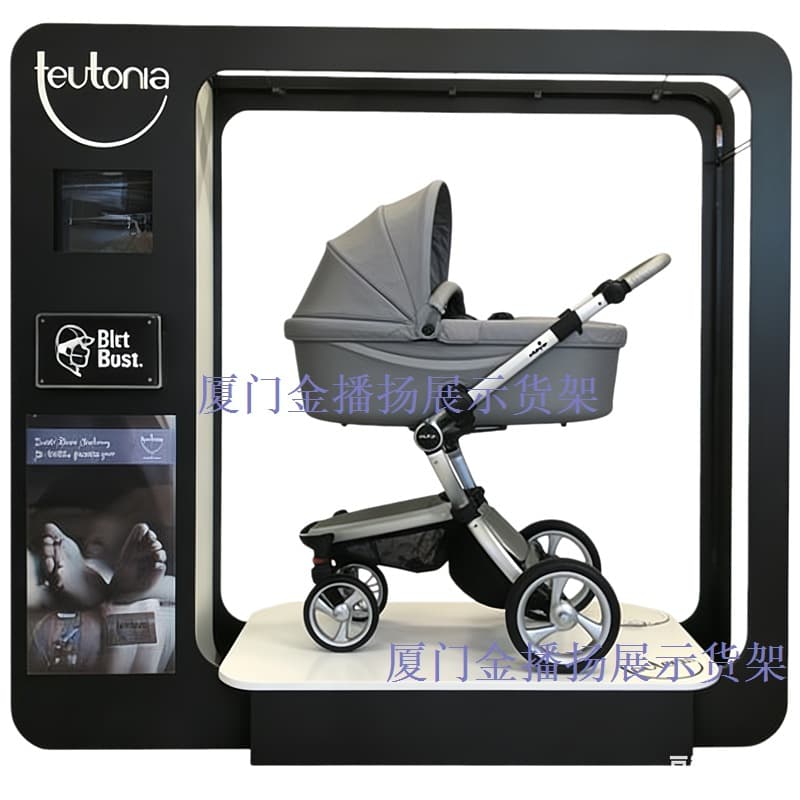 Retail Stroller Display Rack for Supermarkets and Stores, Product Promotional Shelf, Baby Stroller Storage Rack, Product Display Stand