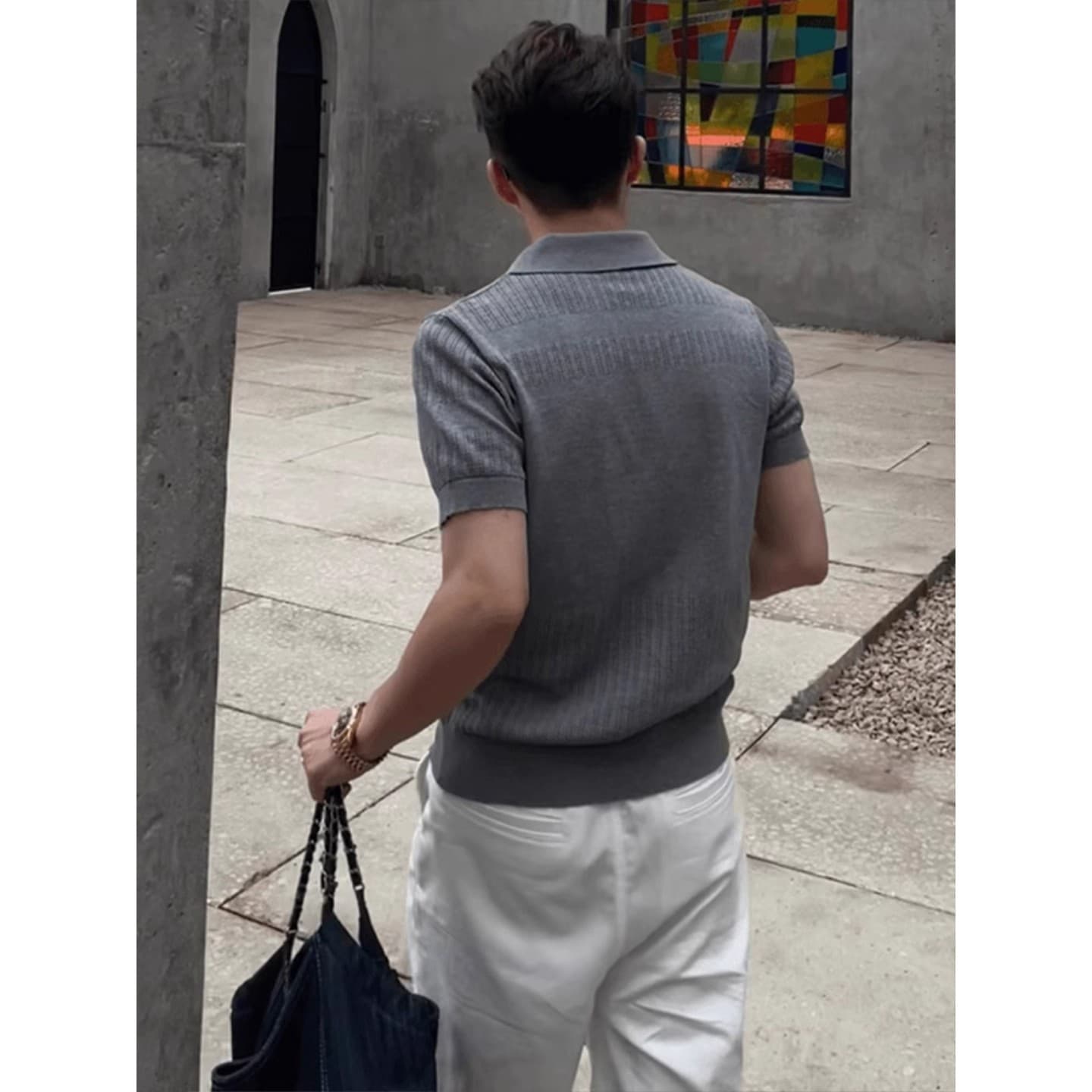Old Money Style White Shorts Men's Summer Cotton Linen Blend Thin Half Pants Sports Quick-Dry Breathable Five-Inch Shorts