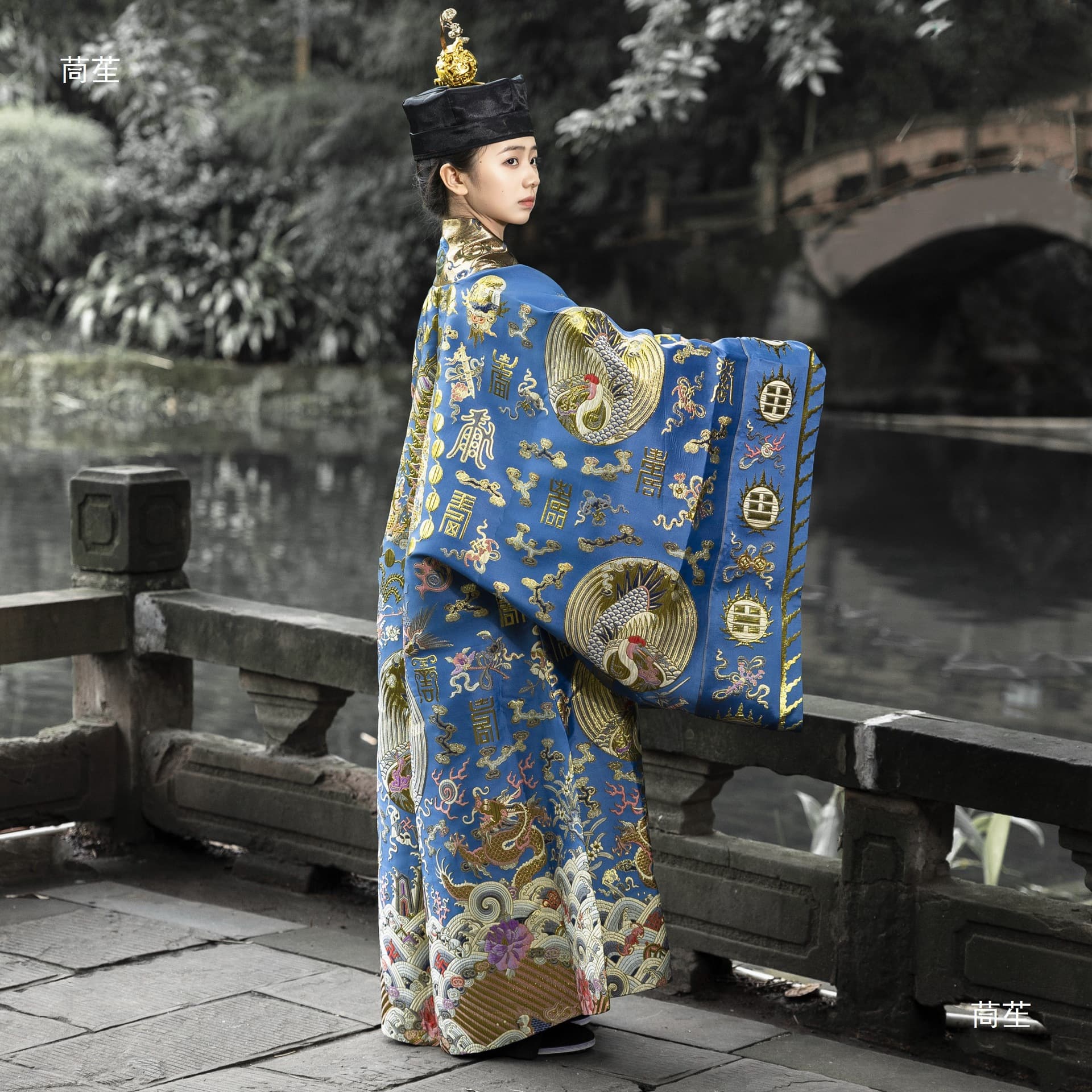Taoist Priest Yijiangnan Ritual Garment Brocade Four Seasons Small Sleeve Taoist Robe Style Formal Wear Restoration Nine Cranes High Merit Red Yellow