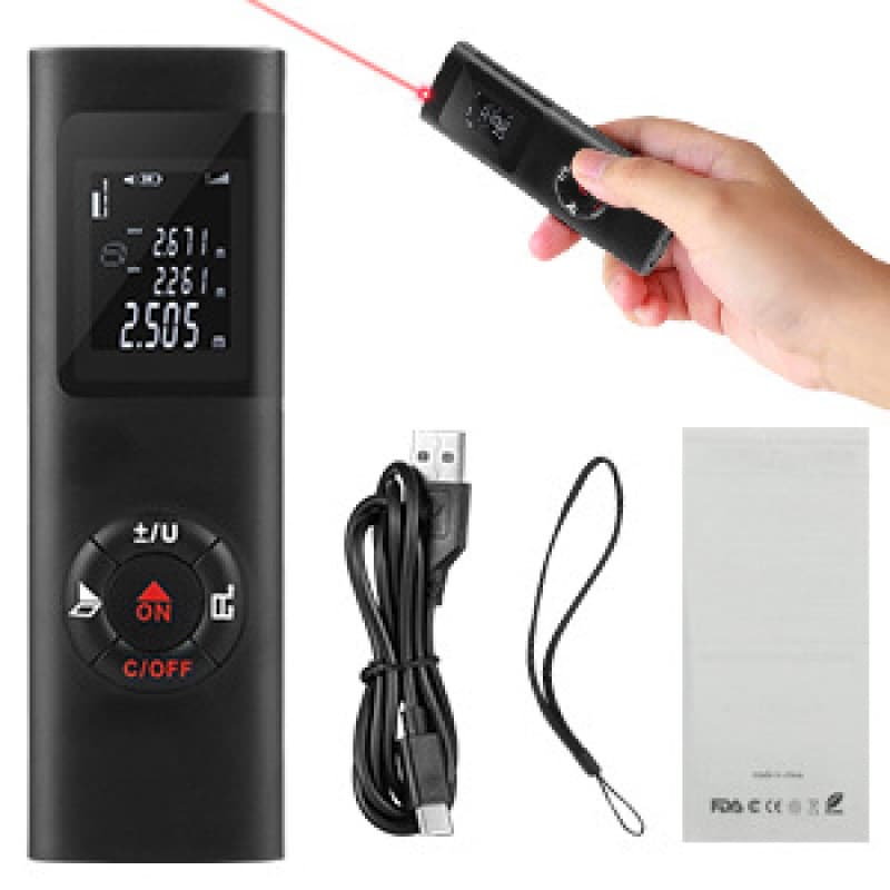 Jq41 Rangefinder Infrared Laser Rangefinder USB Charging Gift Mini Rangefinder Rangefinder
