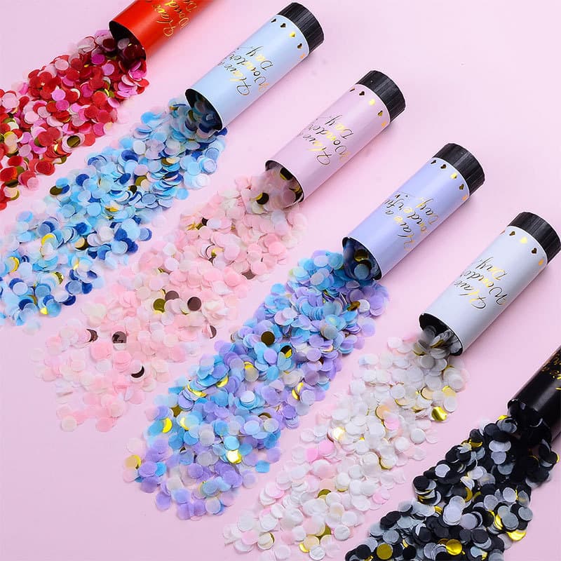 Wedding cannon, wedding spray cannon, small firework bomb, hand-twisted firework cannon, wedding cannon, petal rain wedding supplies