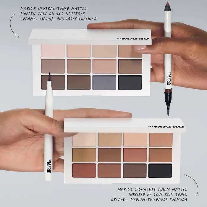 MakeUp By Mario Neutrals/Original 12-Color Cement Matte Earthy Nude Eyeshadow Palette