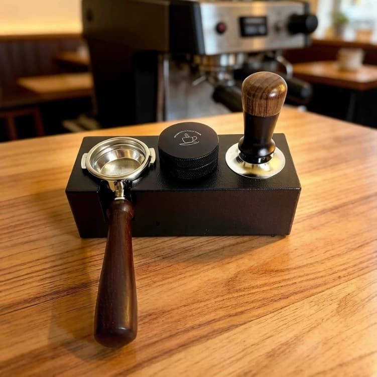 Walnut Constant Force Tamper Set Espresso Press Tamper Kit Spring-loaded Tamper 51/58mm