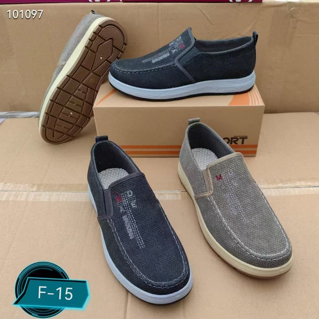 Old Beijing cloth shoes, men's canvas shoes, non-slip soft sole, one-step men's shoes, comfortable and versatile, casual shoes, flat soles