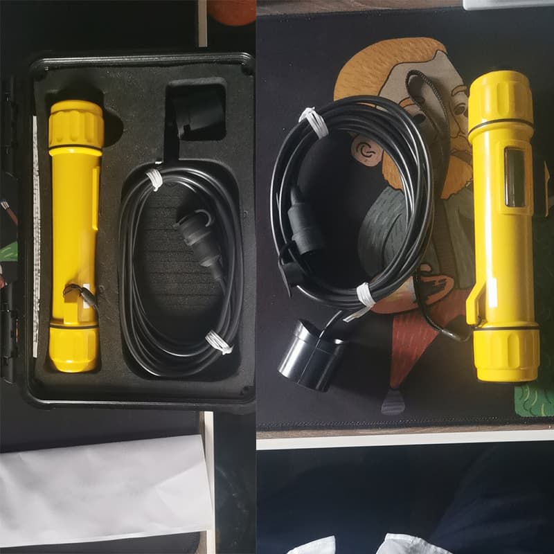 Handheld depth sounder, portable depth sounder with a 150m range, underwater search and rescue sonar receiver, water rescue.