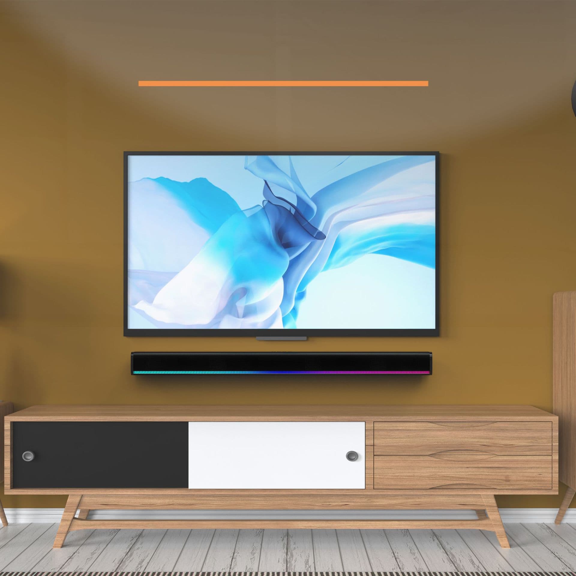 Source Factory's new cool lantern TV sound blaster home theater sound bar Bluetooth speaker