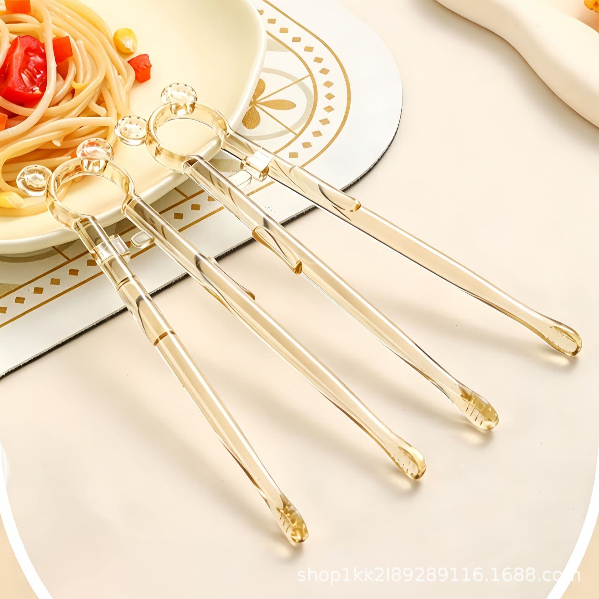 Baby Training Chopsticks, Children's Chopsticks for Ages 3-6, Learning Chopsticks with Auto-Return, Anti-Drop, Anti-Slip, Thumb Support, Home Use