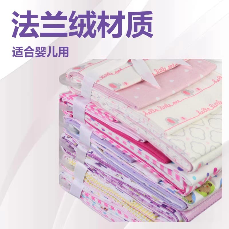 Wholesale Baby Flannel Blanket Children's Knitted Flannel Blanket Printed Newborn Swaddle Thickened Flannel