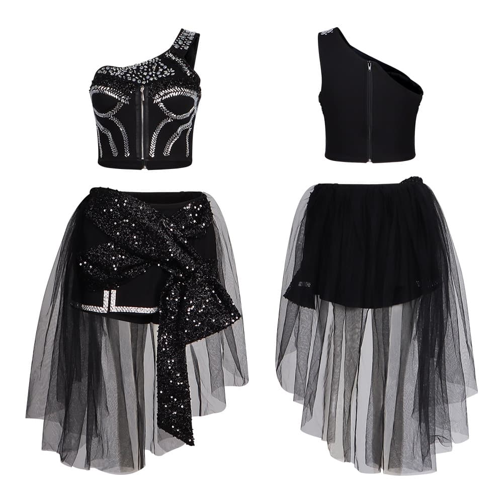 aespa Girl Group Cosplay Costume Karina Black Mamba Jazz Stage Outfit Cosplay Dance Wear