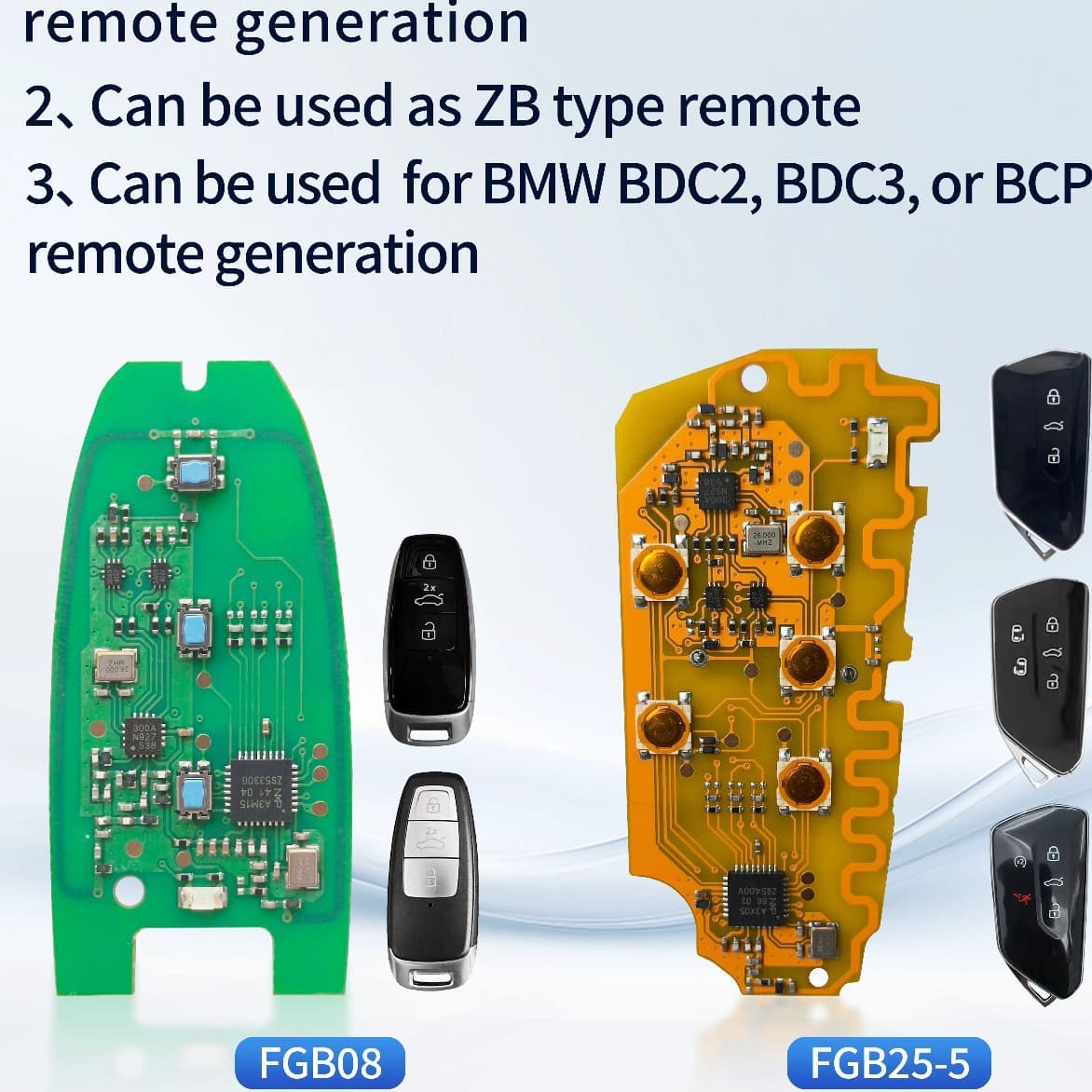 KEYDIY FGB25-5 remote control circuit board new model supports 5D5C English sub-machine