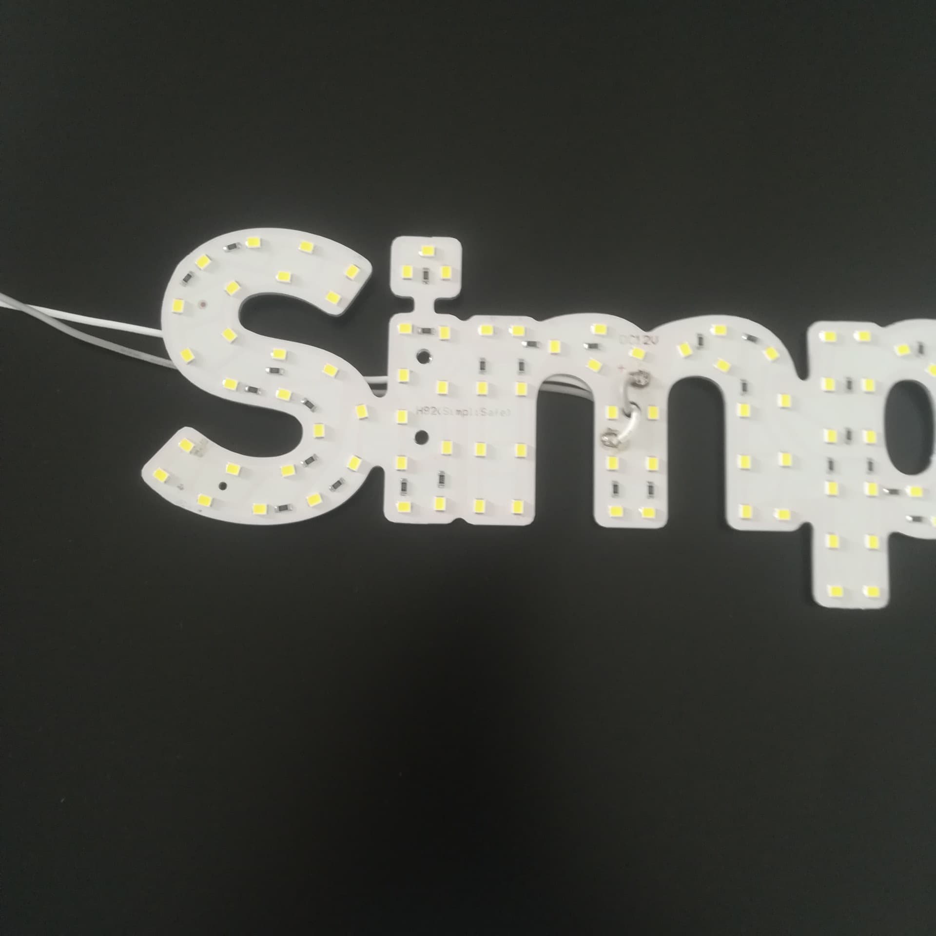 LED billboard backlight font aluminum substrate special-shaped circuit board, character board luminous character lamp board design