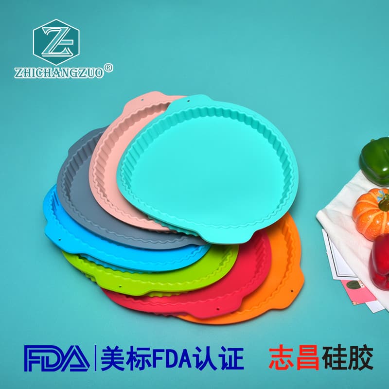 Factory direct supply large round silicone cake mold easy to clean DIY birthday cake baking mold pizza baking pan