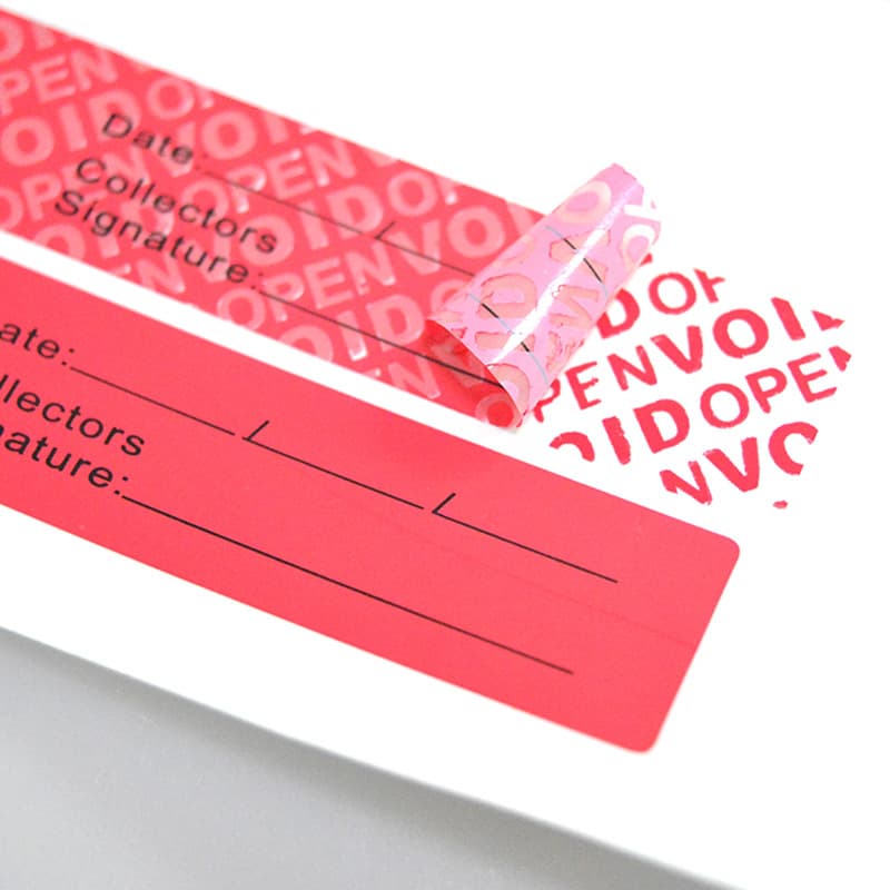 Red sealing label VOID anti-tamper sticker customized anti-tampering change QR code number label anti-counterfeiting sticker