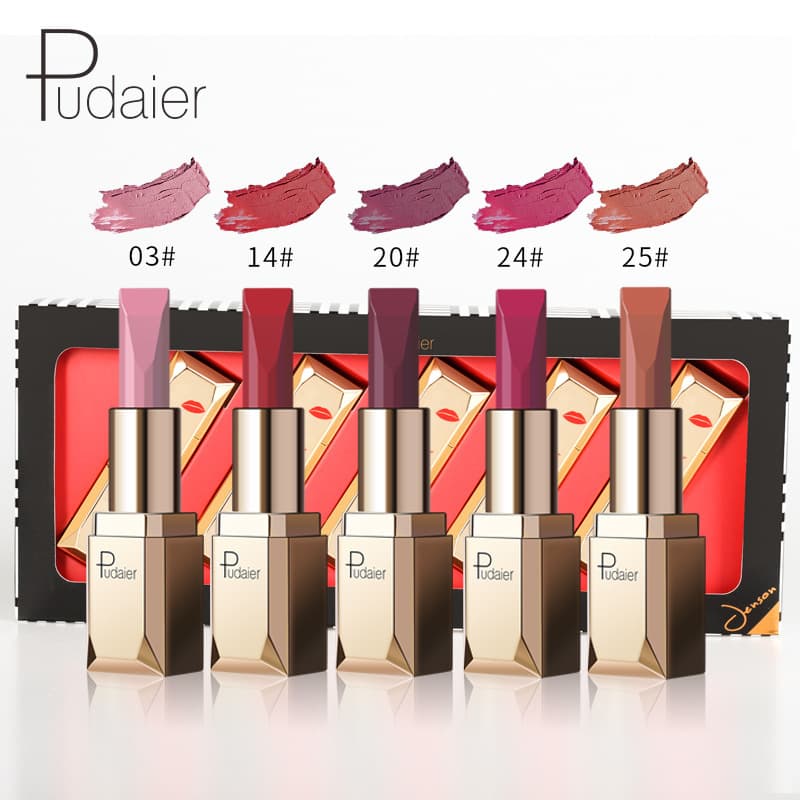 PUDAIER Matte matte velvet Matte love lipstick set Star lipstick ins lipstick set