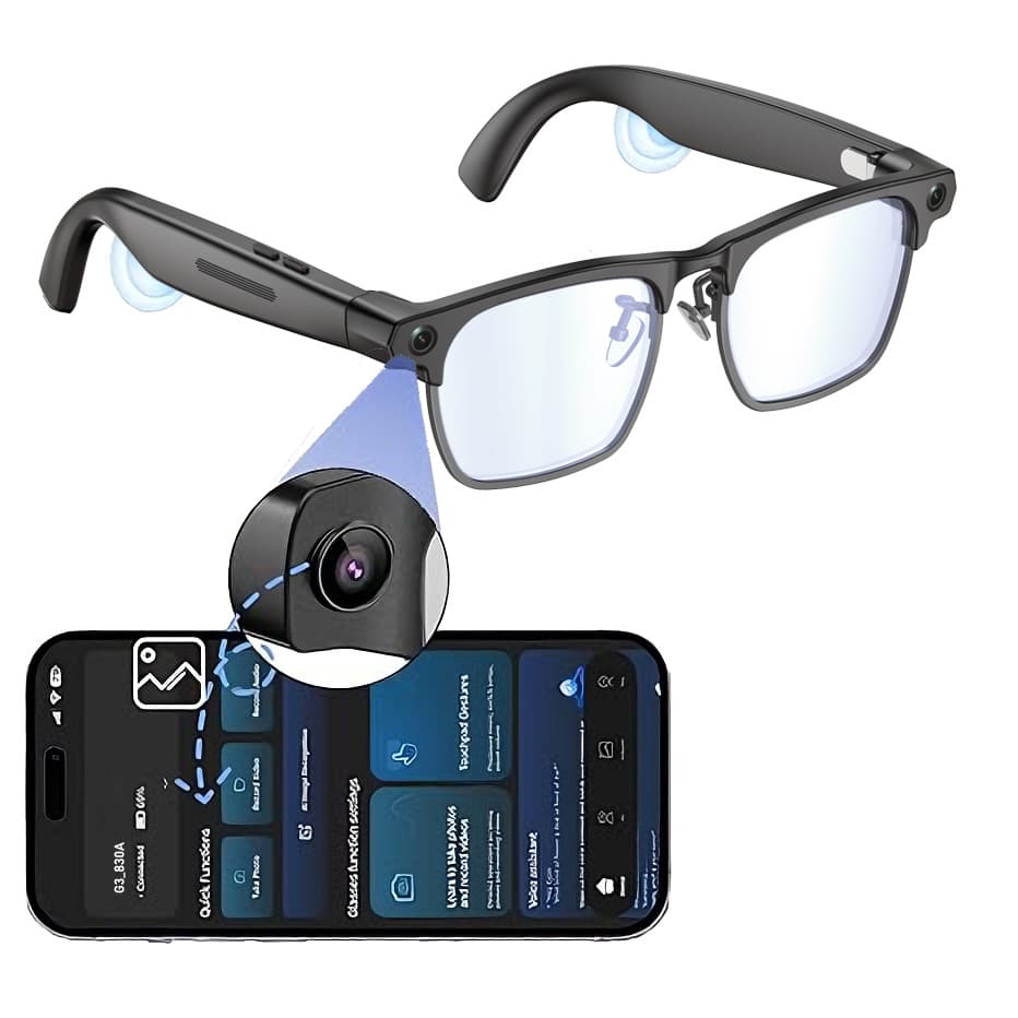 Kuajing Ai Glasses G1 New Business Half-Frame 800W High-Definition Video Recording Real-Time Translation Smart Bluetooth Glasses