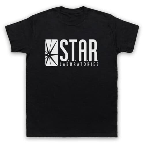 FLASH STAR UNOFFICIAL LABS LABORATORIES DC LOGO COMIC MENS &