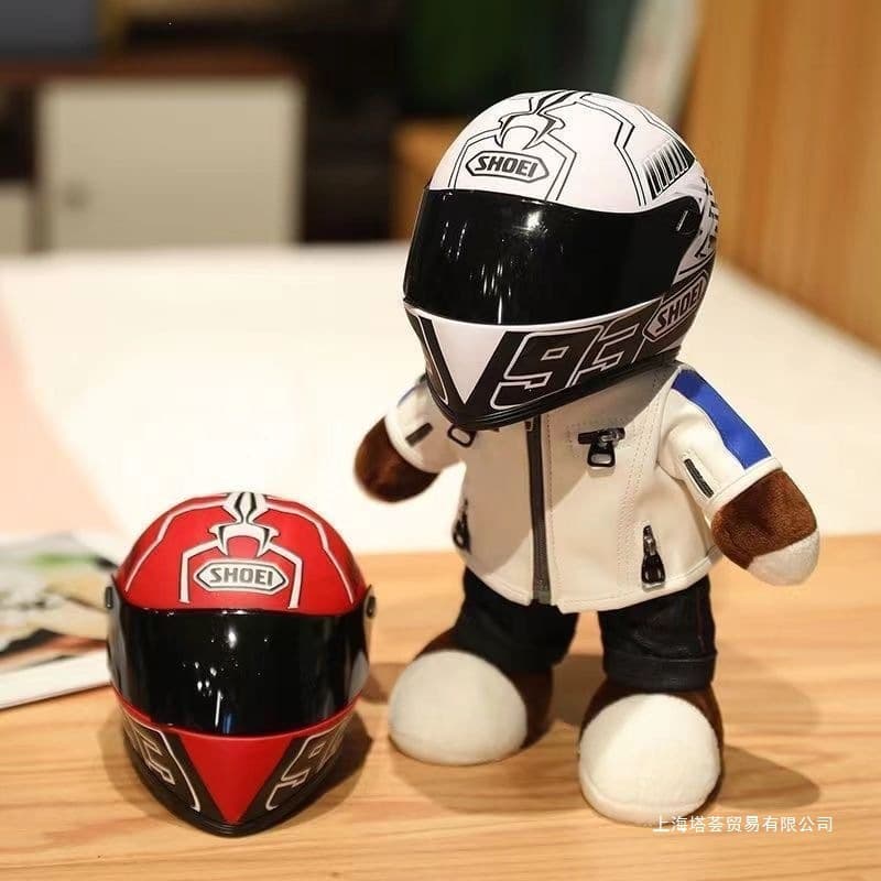 Pet Helmet TikTok Same Style Mini Cat Helmet Small Dog Helmet Plush Motorcycle Bear Helmet Funny