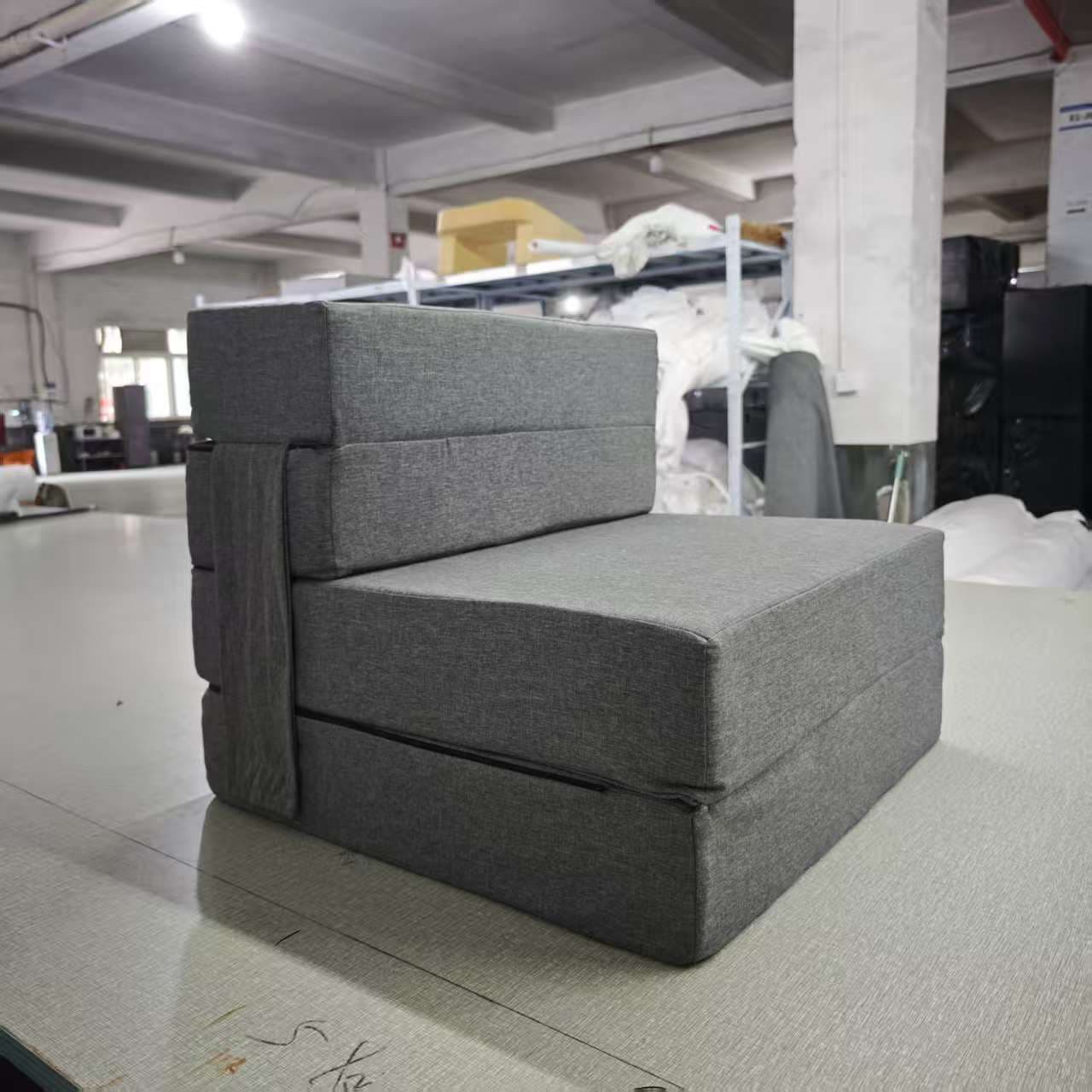 Cross-Border Hot Seller Folding Sofa Bed, Amazon New High-Density Sponge Mattress, Foldable Noon Rest Pad, Sponge Cushion