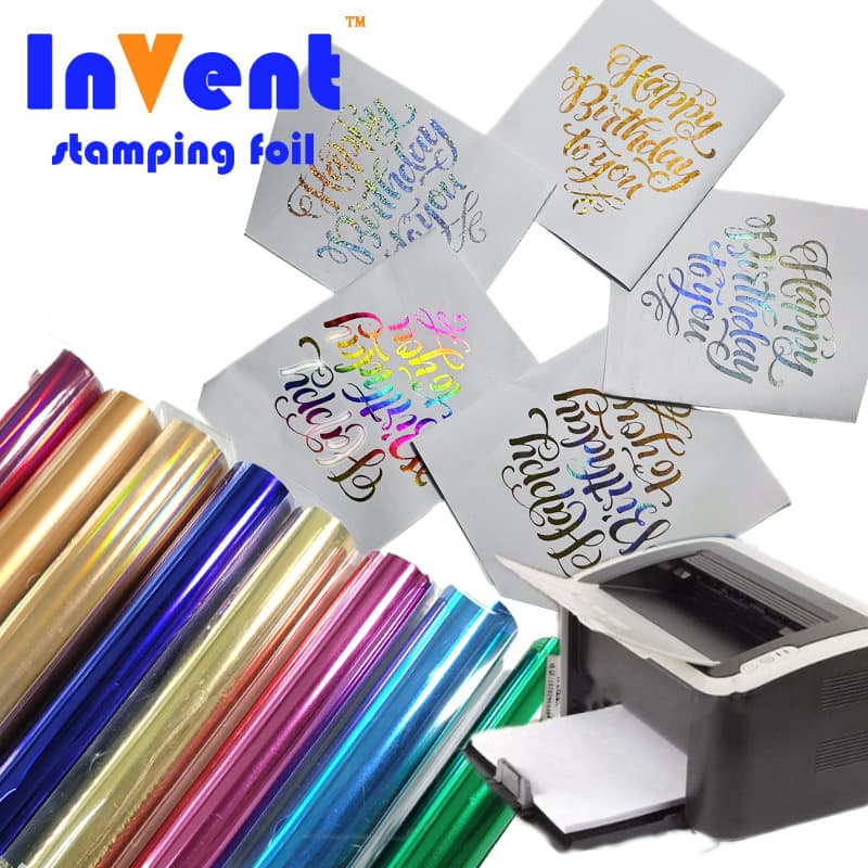 Carbon/Toner Printing Specific Hot Stamping Foil, Laminator Heat Transfer Film, Handmade Gold Leaf