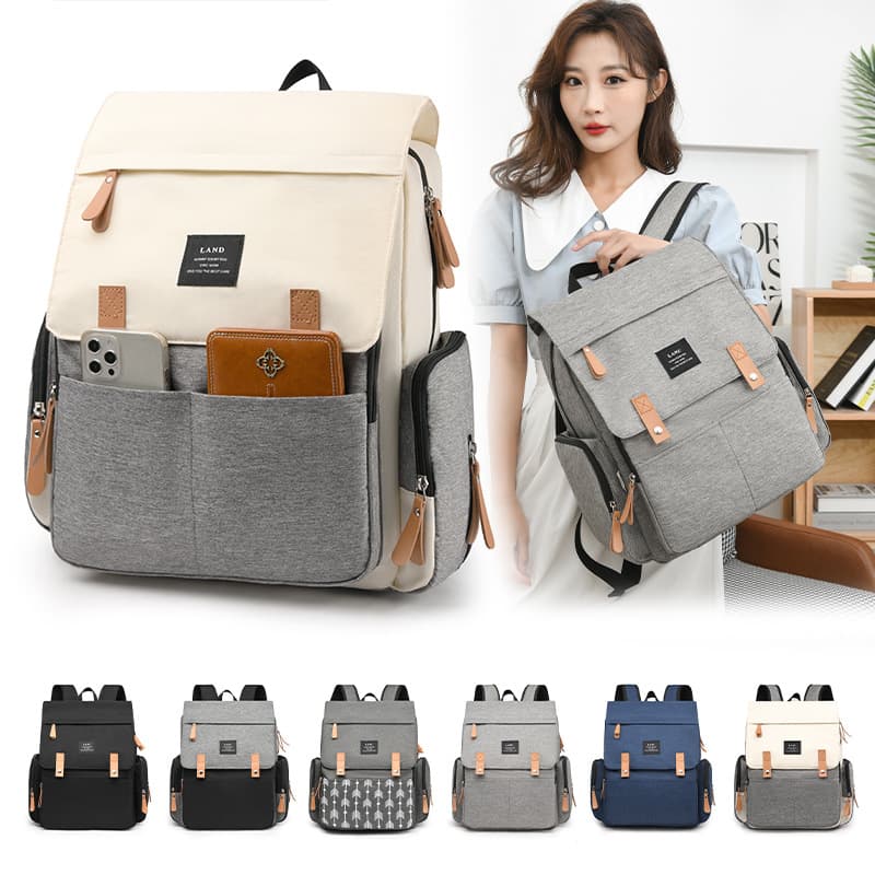 New Lightweight Maternity Diaper Bag, Multifunctional Large-Capacity Backpack, Fashionable Mom Travel Backpack