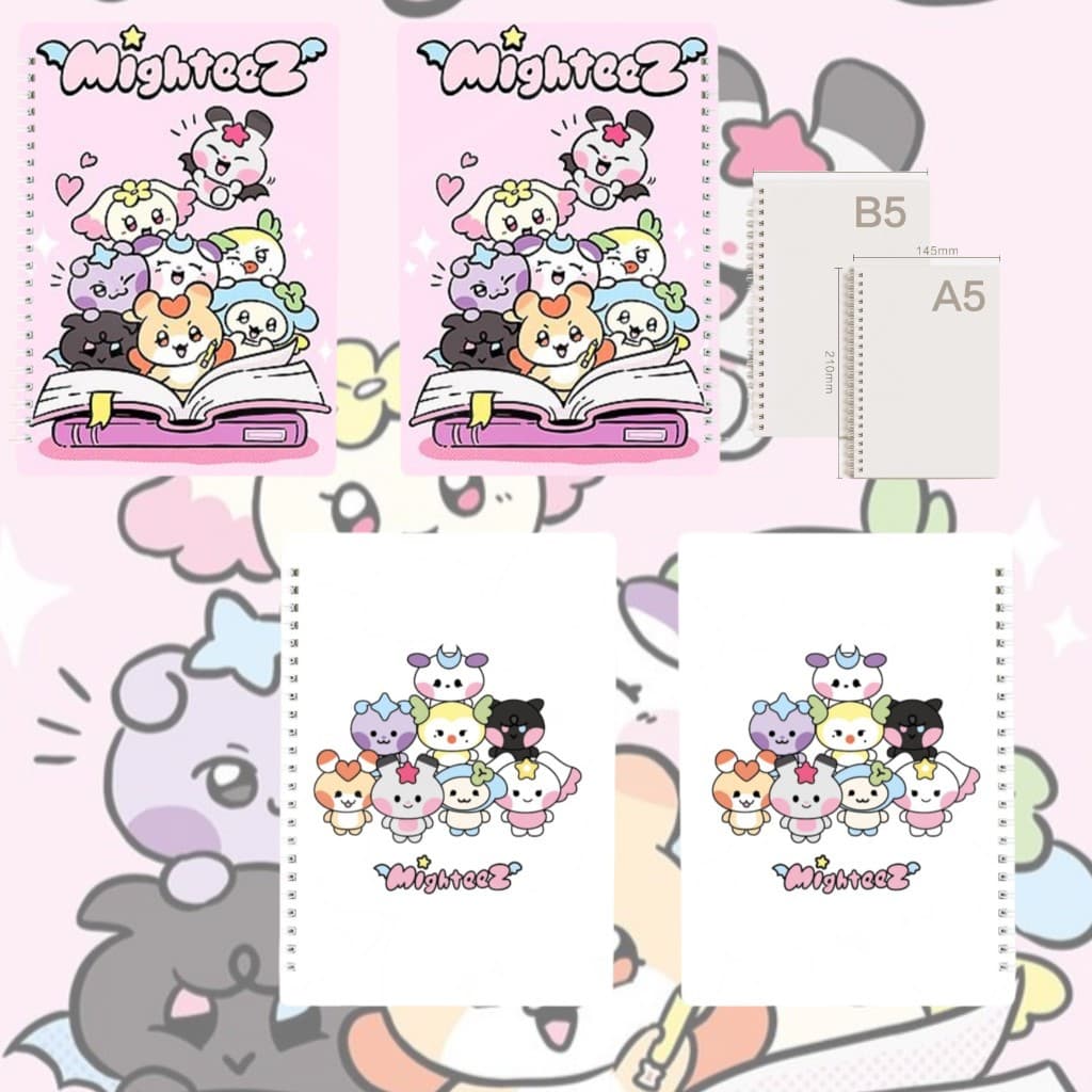 2026 ATEEZ New Cartoon Mighteez Blank Notepad Drawing Book