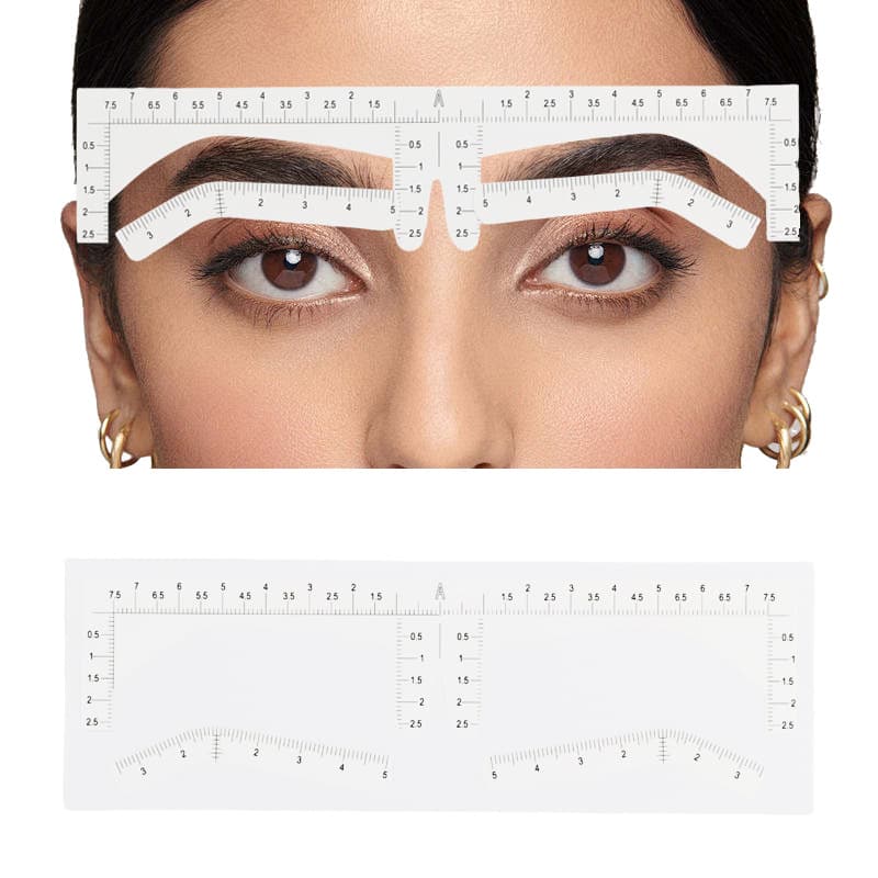 Disposable Eyebrow Stencil Stickers Eyebrow Template Makeup Shaping Measuring Tool Eyebrow Spray Tape Stickers