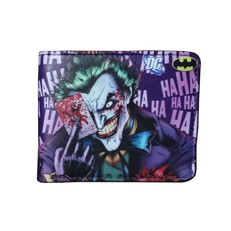 Batman Short Bifold Wallet Cartoon Hero Joker Jack Student Coin Purse Leather Wallet