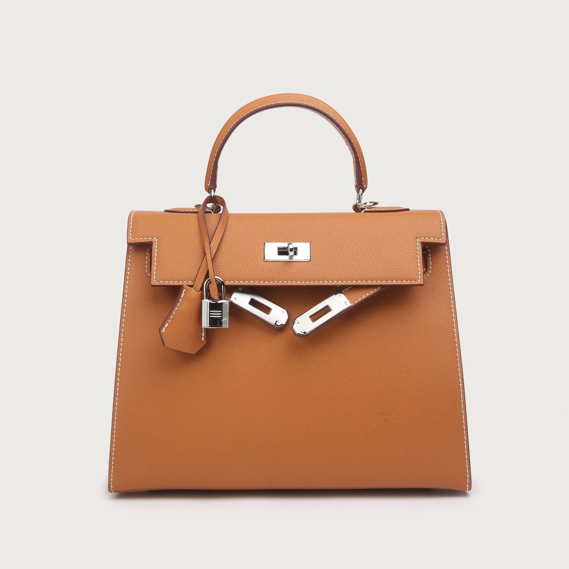 High-Quality Wide-Shoulder Chanel-Style Crossbody Bag, Small Cowhide Leather Handbag, Shoulder Crossbody Bag, Vintage Lock Clasp, Premium Women's Bag