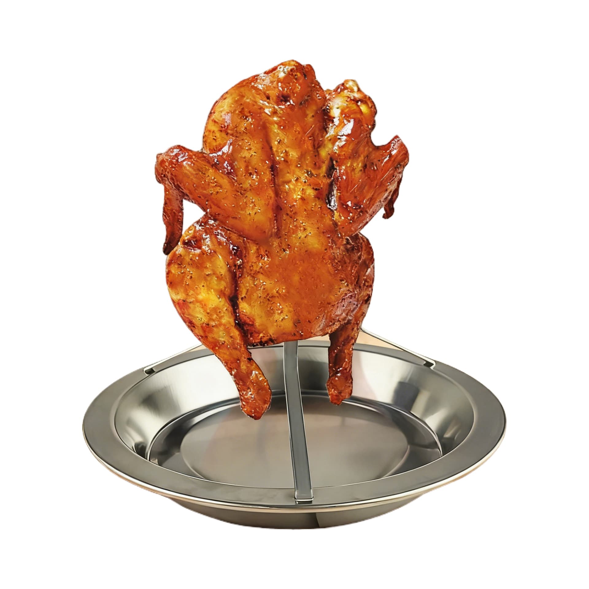 Stainless steel grilled chicken rack camping removable outdoor portable grilled chicken plate home oven grill BBQ tool