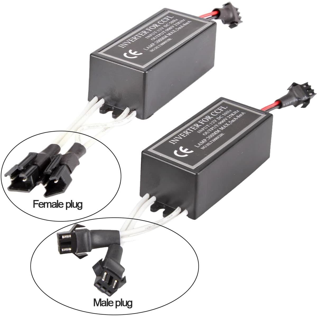 CCFL Angel Eye Driver Car Motorcycle Halo Demon Eye Driver One-to-One One-to-Two 12V Inverter