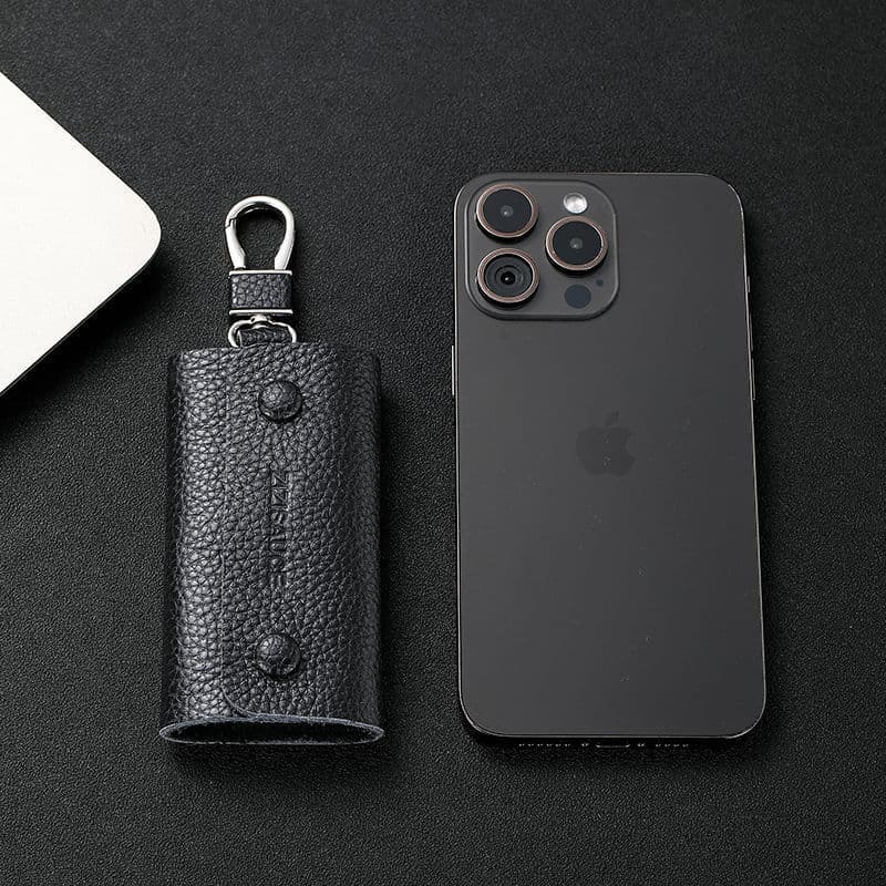 Mini Key Bag, Genuine Leather, Household Multifunctional Key Bag for Men, Waist Keychain, Women's Large Capacity Keychain