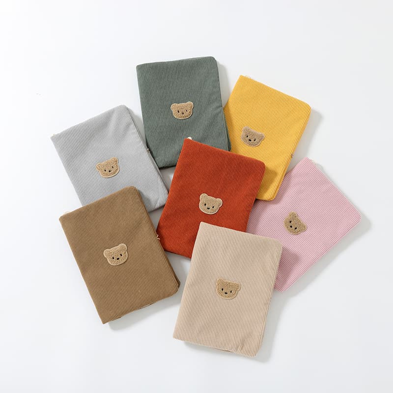 Corduroy Storage Bag for Underwear, Baby Clothes Folding, Kids Kindergarten Clothing Organizer, Large Capacity Diaper Holder