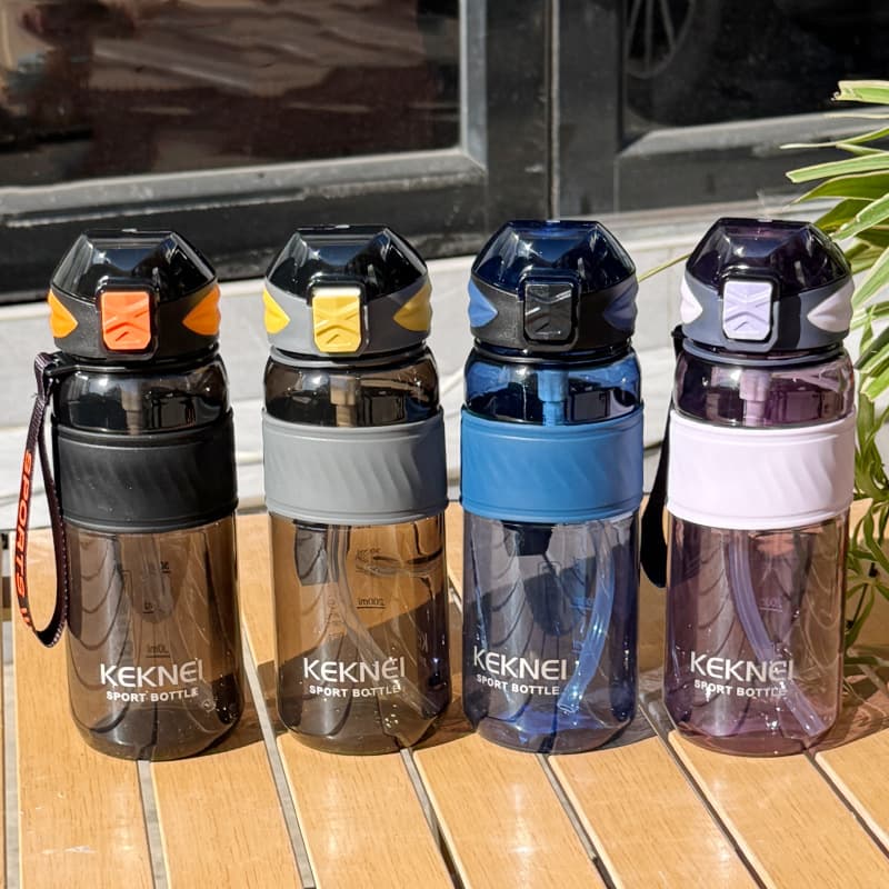 High-Aesthetic Water Bottle Heat-Resistant Dual-Drink Cup for Outdoor Sports, Student Fitness Portable Straw Cup