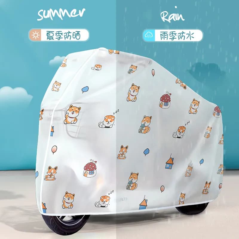 Elastic Electric Vehicle Rain Cover, Dust and Sun Protection for Bicycles and Motorcycles