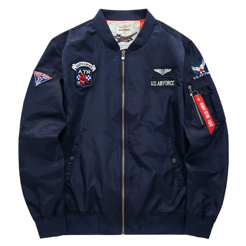 Spring and Autumn Thin Men's Flight Suit Jacket Men's Trendy Brand Men's Casual Jacket Large Size Men's American Baseball Uniform