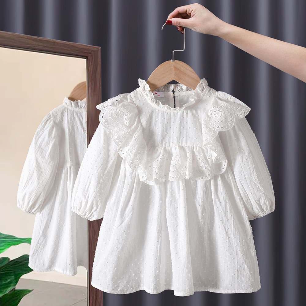 Girls' Dress Spring 2026 New Style Spring/Autumn Children's Princess Dress Trendy Toddler Girl Baby Fall Skirt