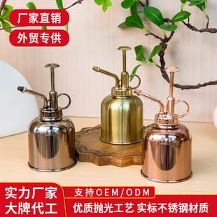 Best-selling Small Plant Watering Spray Bottle Stainless Steel Hand Press Watering Can for Garden and Gold Spray Bottle